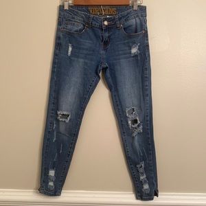 VIP Denim Distressed Jean Size 3/4
